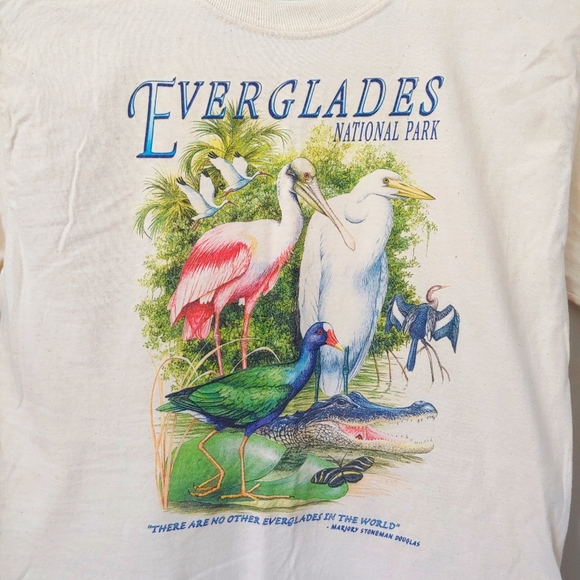 Vintage Everglades National Park Short Sleeve T-Shirt Cotton Tee Size Small - Picture 4 of 11